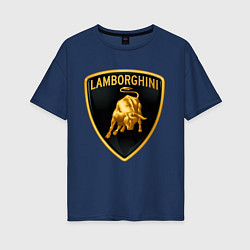 Женская футболка оверсайз Ламборгини