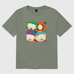 Футболка оверсайз женская South Park, цвет: авокадо