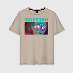 Женская футболка оверсайз The Cheetah