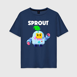 Женская футболка оверсайз BRAWL STARS SPROUT