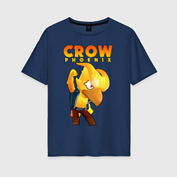 Женская футболка оверсайз BRAWL STARS CROW PHOENIX