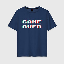 Женская футболка оверсайз Game Over