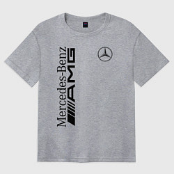 Футболка оверсайз женская MERCEDES-BENZ AMG, цвет: меланж