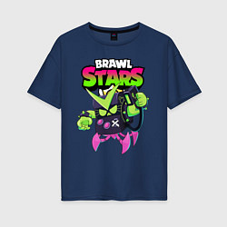 Женская футболка оверсайз BRAWL STARS VIRUS 8-BIT