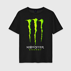 Футболка оверсайз женская MONSTER ENERGY, цвет: черный