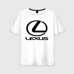 Футболка оверсайз женская LEXUS, цвет: белый