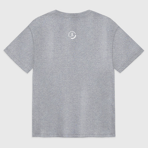 Женская футболка оверсайз Runner / Меланж – фото 2