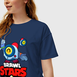 Футболка оверсайз женская Nani - Brawl Stars, цвет: тёмно-синий — фото 2