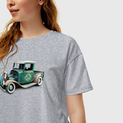 Футболка оверсайз женская RAT ROD PIKUP, цвет: меланж — фото 2