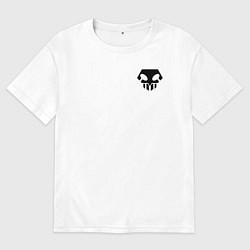 Футболка оверсайз женская Bleach - 11-ый отряд спина, цвет: белый