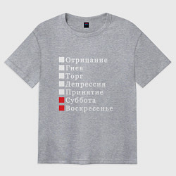 Женская футболка оверсайз Коротко о моей жизни