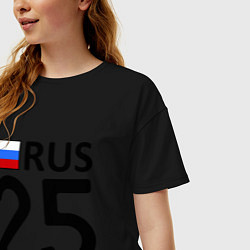 Футболка оверсайз женская RUS 25, цвет: черный — фото 2