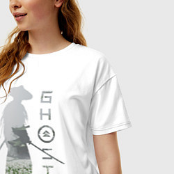 Футболка оверсайз женская TRDGhoTsuhim, цвет: белый — фото 2