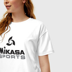 Футболка оверсайз женская MIKASA SPORTS, цвет: белый — фото 2