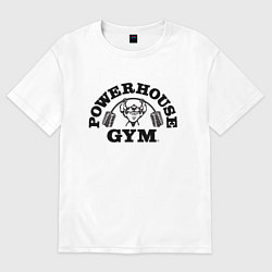 Футболка оверсайз женская GYM, цвет: белый