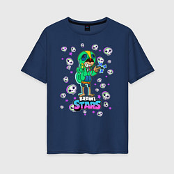 Женская футболка оверсайз Brawl STARS Леон