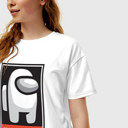 Футболка оверсайз женская Among Us, цвет: белый — фото 2