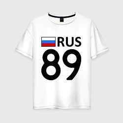 Женская футболка оверсайз RUS 89