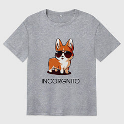 Футболка оверсайз женская ИНКОРГНИТО, цвет: меланж