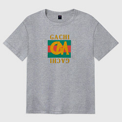 Футболка оверсайз женская GachiGucci, цвет: меланж