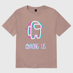 Футболка оверсайз женская Among us, цвет: пыльно-розовый