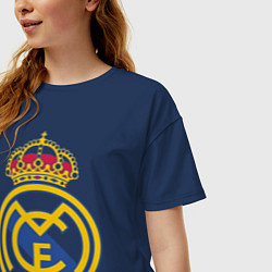 Футболка оверсайз женская Real Madrid FC, цвет: тёмно-синий — фото 2