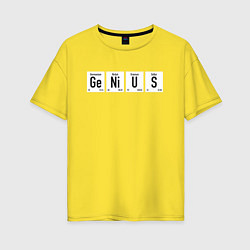 Женская футболка оверсайз GENIUS