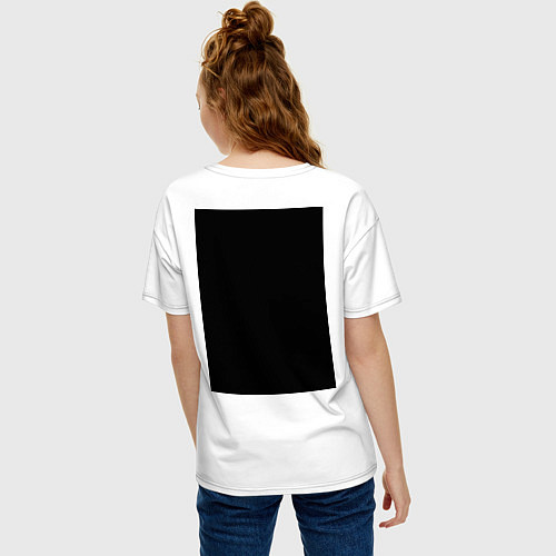 Женская футболка оверсайз Группа крови 2 / Белый – фото 4