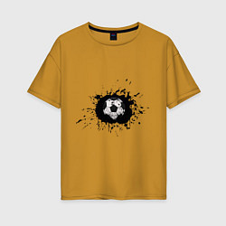 Женская футболка оверсайз Soccer Ball