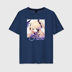 Футболка оверсайз женская Fischl, цвет: тёмно-синий