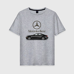 Женская футболка оверсайз Mersedes-Benz