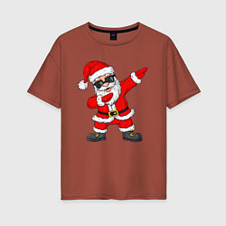 Футболка оверсайз женская Dabing Santa, цвет: кирпичный