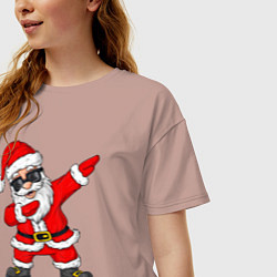 Футболка оверсайз женская Dabing Santa, цвет: пыльно-розовый — фото 2