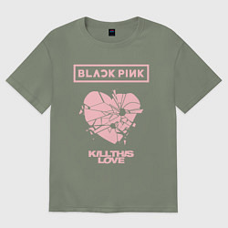 Футболка оверсайз женская BLACKPINK, цвет: авокадо