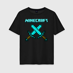 Женская футболка оверсайз Minecraft