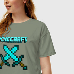 Футболка оверсайз женская Minecraft, цвет: авокадо — фото 2