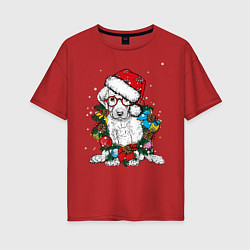 Футболка оверсайз женская ЛабриСанта, цвет: красный
