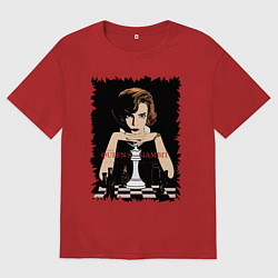 Женская футболка оверсайз Ход королевы