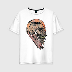 Женская футболка оверсайз Metallica art 04