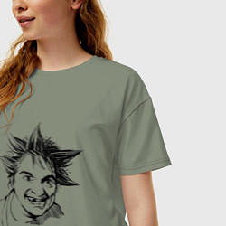 Футболка оверсайз женская Михаил Горшенёв Горшок КиШ, цвет: авокадо — фото 2