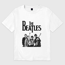 Футболка оверсайз женская The Beatles, цвет: белый