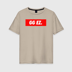 Женская футболка оверсайз GG EZ