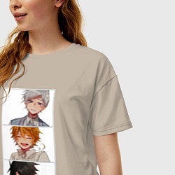 Футболка оверсайз женская Обещанный неверленд, цвет: миндальный — фото 2