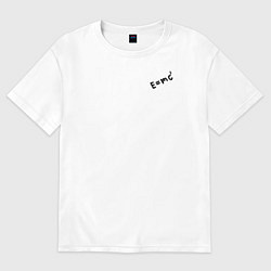 Футболка оверсайз женская Dr Stone Emc2, цвет: белый