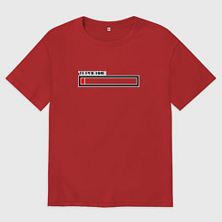 Футболка оверсайз женская Терпение, цвет: красный