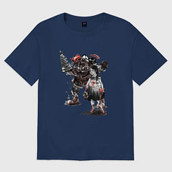 Женская футболка оверсайз Bioshock Big Daddy And Sister