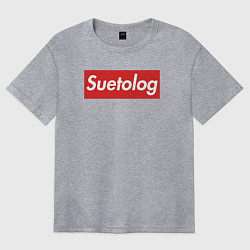 Футболка оверсайз женская Suetolog, цвет: меланж
