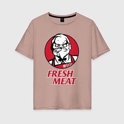 Женская футболка оверсайз Pudge Dota Fresh Meat Пудж