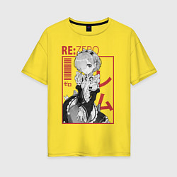 Женская футболка оверсайз Re:Zero Rem