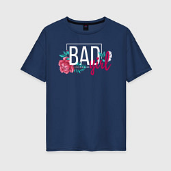 Женская футболка оверсайз Bad girl